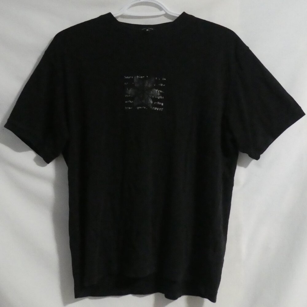 ESPRIT Men | medium | Black Short Sleeve Graphic Tee
